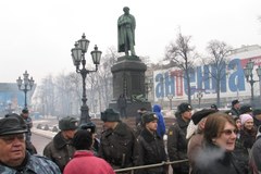 Milicja kontra opozycja w Moskwie