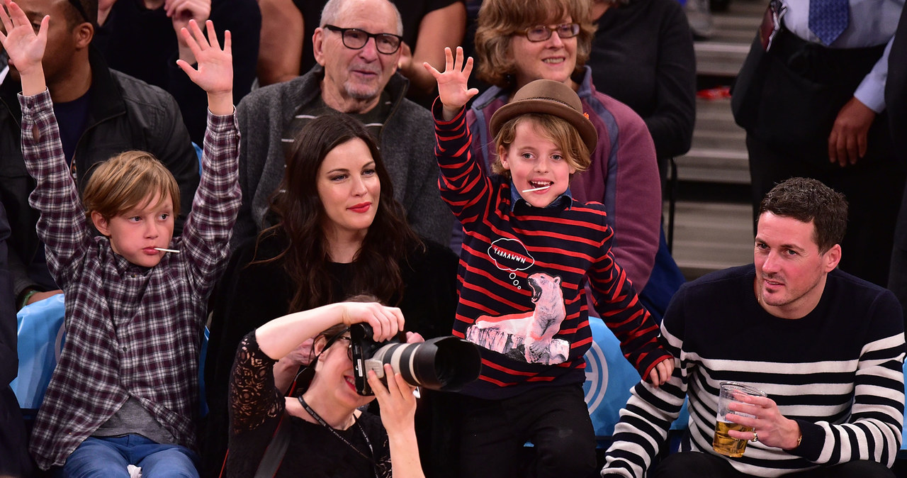 Milo Langdon, Liv Tyler, Grey Gardner i Dave Gardner w 2015 roku /James Devaney/GC Images /Getty Images