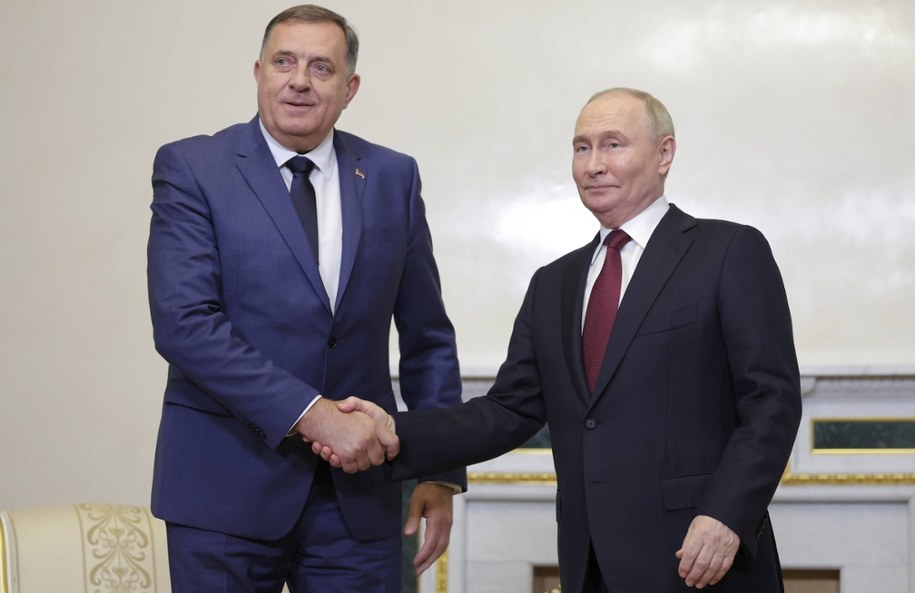 Milorad Dodik i Władimir Putin /Anton Vaganov / POOL /PAP/EPA