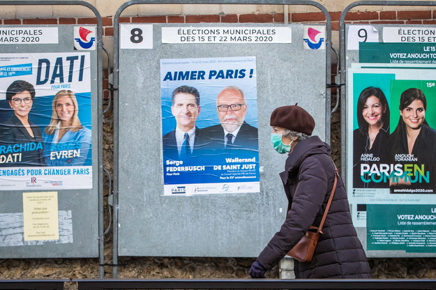 Mimo pandemii, we Francji trwają wybory /CHRISTOPHE PETIT TESSON /PAP/EPA