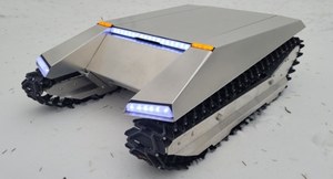 Miniaturowy pojazd śnieżny, inspirowany Teslą Cybertruck