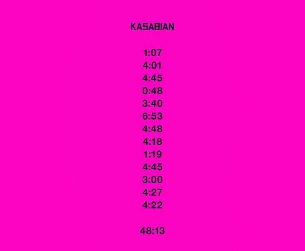 Minimalistyczna okładka albumu "48"13" Kasabian /