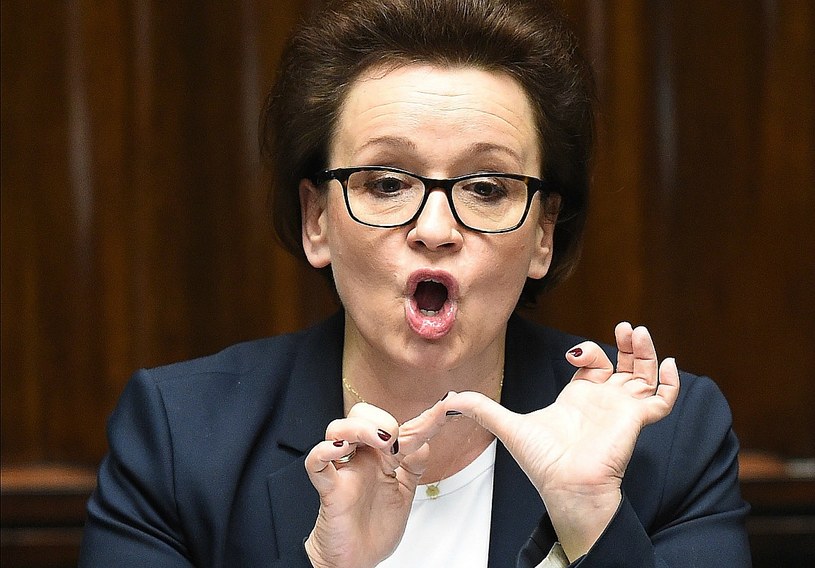 Minister Anna Zaleska podczas debaty w Sejmie /Radek Pietruszka /PAP