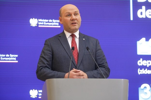 Minister ds. UE Szymon Szynkowski vel Sęk /Albert Zawada /PAP
