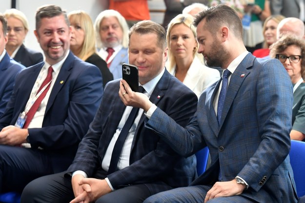 Minister edukacji i nauki Przemysław Czarnek i minister sportu i turystyki Kamil Bortniczuk /Andrzej Lange /PAP