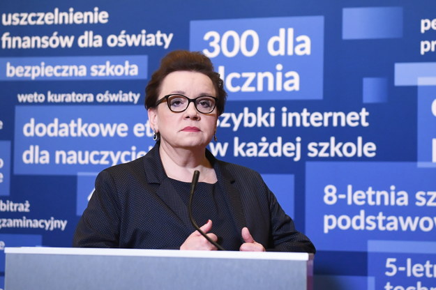 Minister edukacji narodowej Anna Zalewska / 	Radek Pietruszka   /PAP