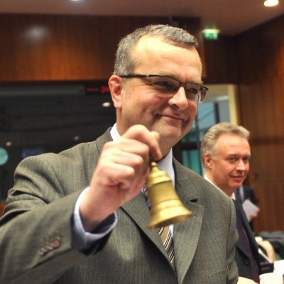 Minister finansów Czech - Miroslav Kalousek /AFP