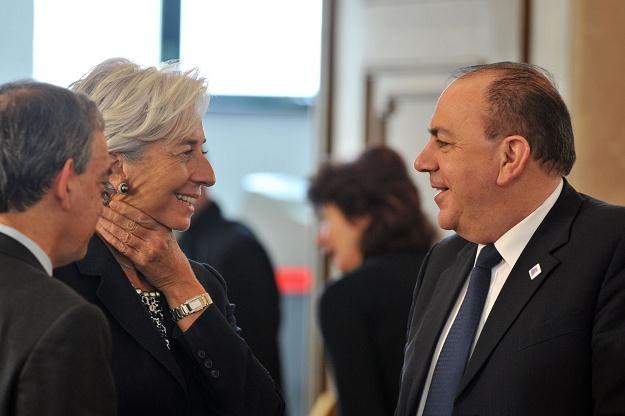 Minister gospodarki i finansów Francji Christine Lagarde i szef Bundesbanku Axel Weber /AFP