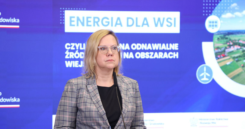 Minister klimatu i środowiska Anna Moskwa /Tomasz Jastrzębowski /Reporter