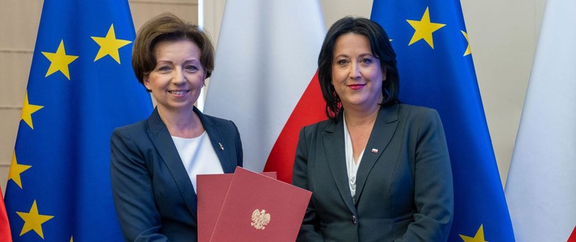 Minister Marlena Maląg i wiceminister Anita Czerwińska /gov.pl /materiały prasowe