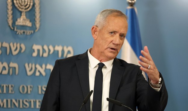 Minister obrony Izraela Beni Ganc /ABIR SULTAN /PAP/EPA