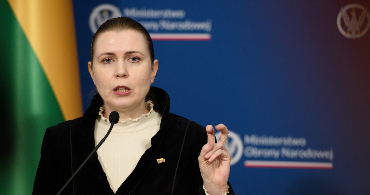 Minister obrony Litwy Dovile Sakaliene (na zdj.) oraz ministrowie obrony Łotwy i Estonii podpisali porozumienie w sprawie zwiększenia wydatków obronnych NATO do 5 proc. PKB /Aleksander Kalka /AFP