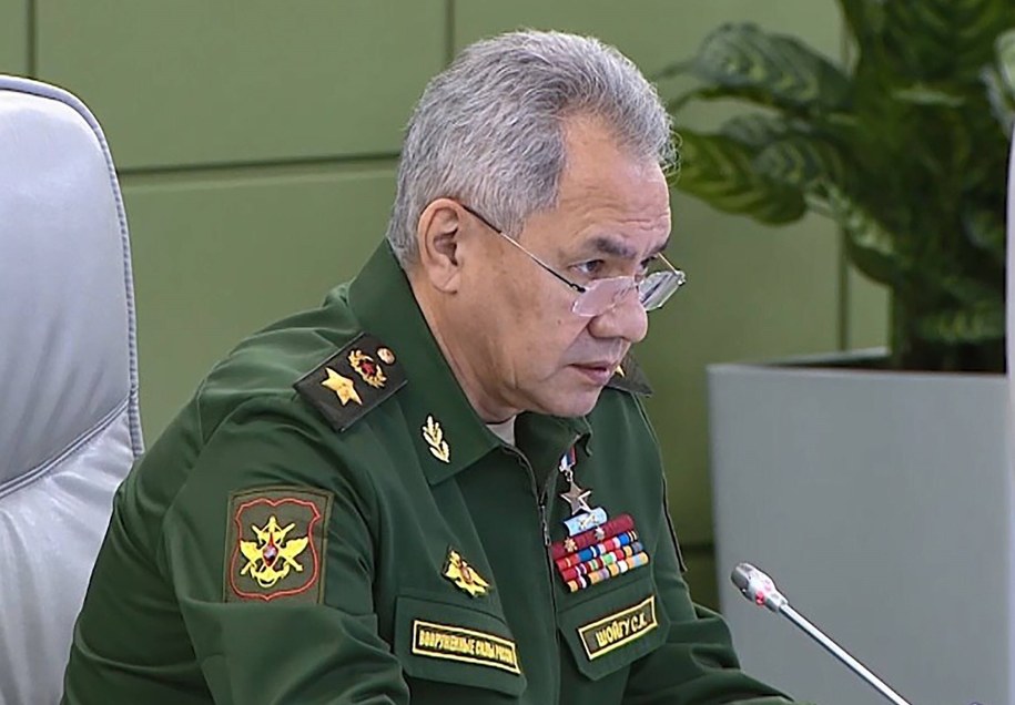 Minister obrony Rosji Siergiej Szojgu /EPA/RUSSIAN DEFENCE MINISTRY PRESS  /PAP/Newscom