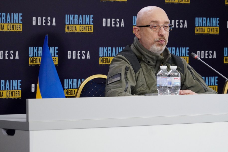 Minister obrony Ukrainy Ołeksij Reznikow /Alena Solomonova /PAP