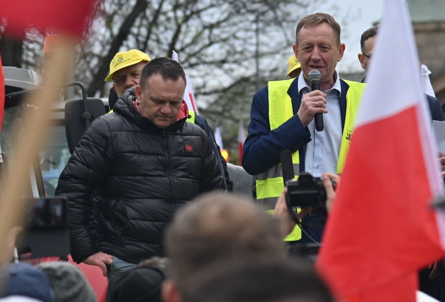 Minister rolnictwa Robert Telus /	Marcin Bielecki   /PAP