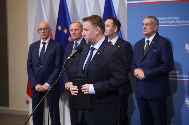 Minister spraw wewnętrznych i administracji Marcin Kierwiński oraz wiceministrowie /Albert Zawada /PAP