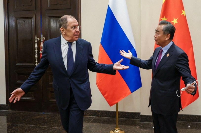 Minister spraw zagranicznych Chin i Rosji, Wang Yi  i Siergiej Ławrow /HANDOUT/AFP/East News /East News