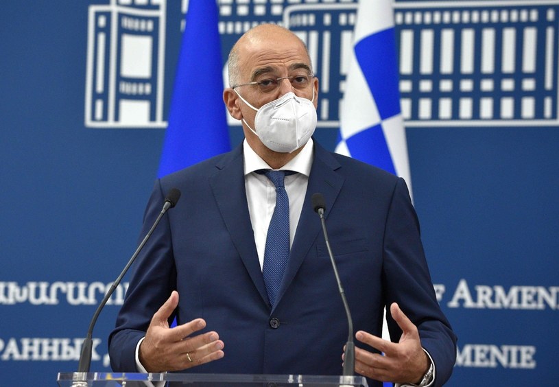 Minister spraw zagranicznych Grecji Nikos Dendias /AFP