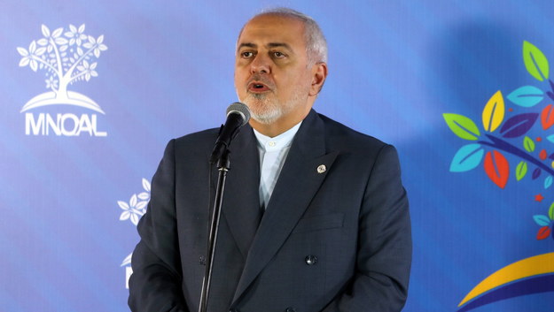 Minister spraw zagranicznych Iranu Mohammad Dżawad Zarif /Miguel Gutierrez /PAP/EPA