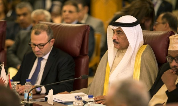 Minister spraw zagranicznych Kuwejtu Sabah Al Chalid Al Sabah podczas szczytu Ligi Arabskiej /MOHAMED HOSSAM /PAP/EPA