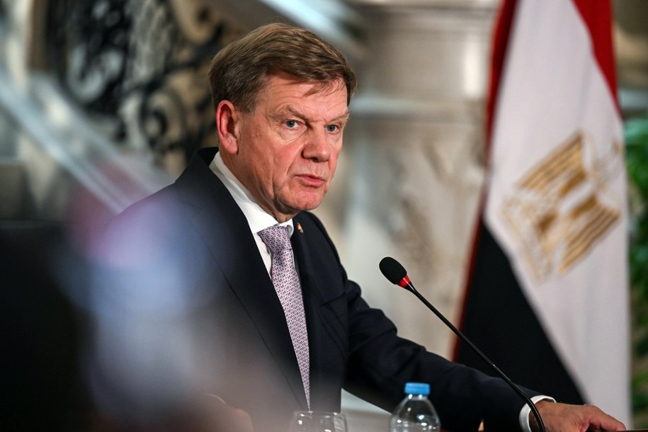 Minister spraw zagranicznych Niemiec Johann Wadephul /MOHAMED HOSSAM /PAP/EPA