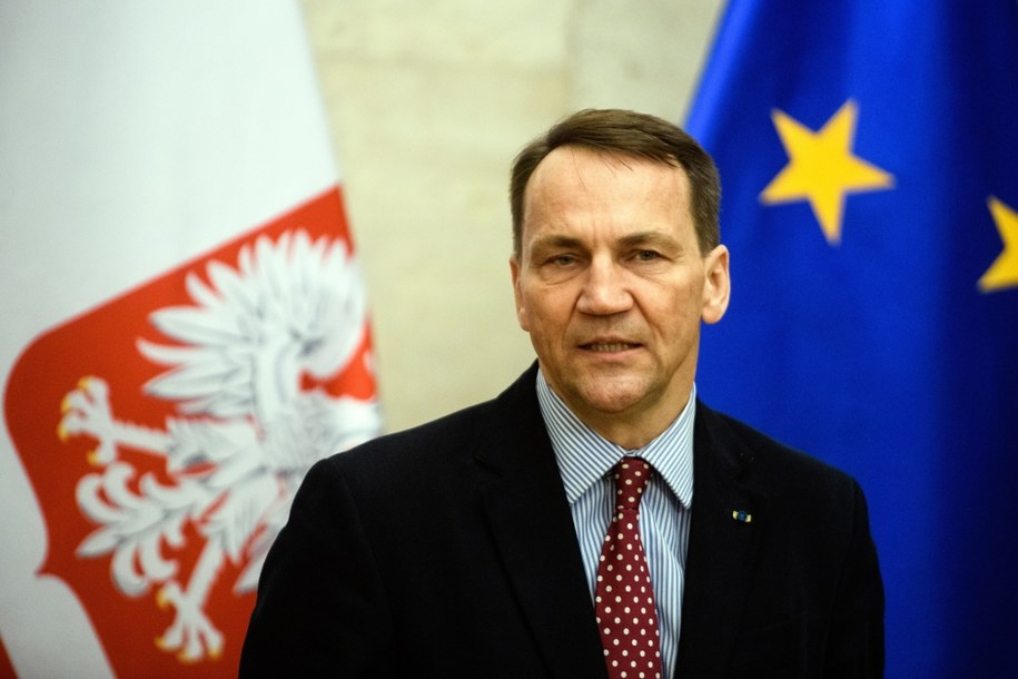 Minister spraw zagranicznych Radosław Sikorski /Vladyslav Musiienko /PAP