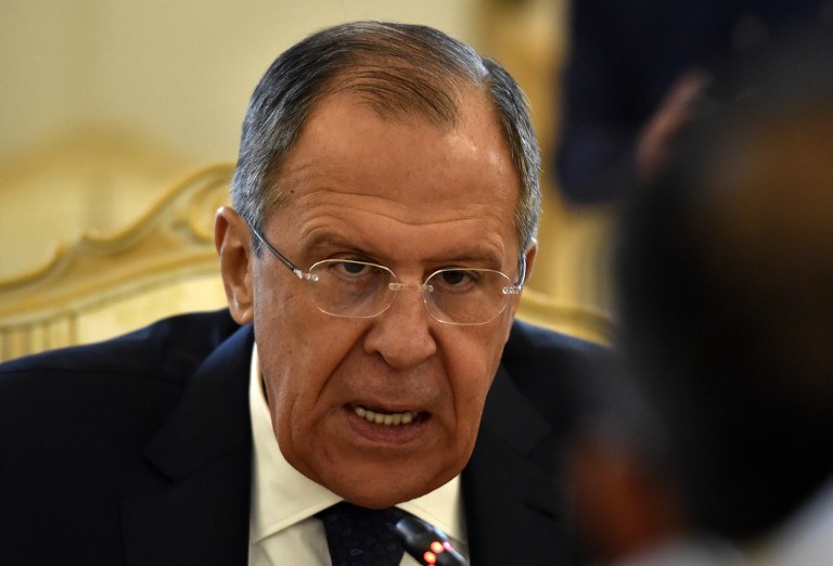 Minister spraw zagranicznych Rosji, Siergiej Ławrow /YURI KADOBNOV / AFP  /AFP