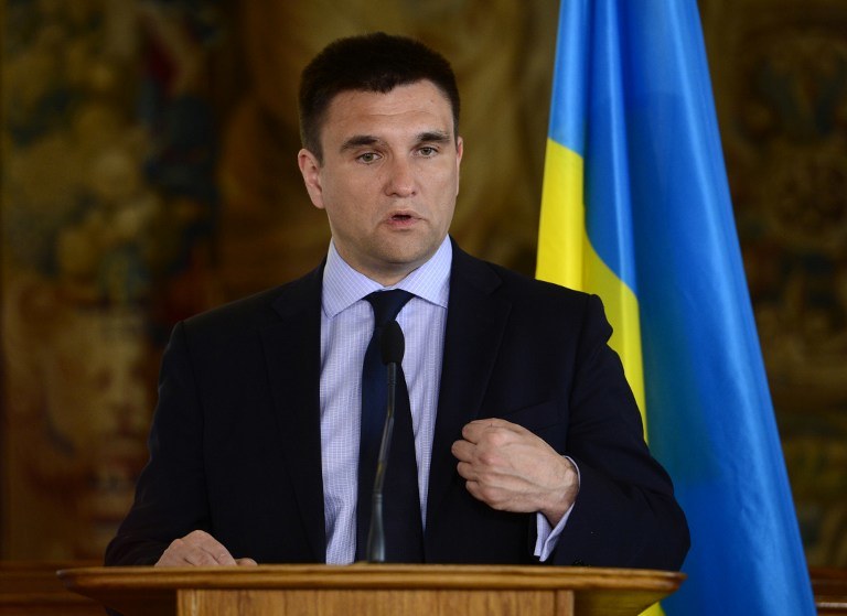 Minister spraw zagranicznych Ukrainy Pawło Klimkin /MICHAL CIZEK /AFP
