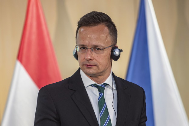 Minister spraw zagranicznych Węgier Peter Szijjarto /Martin Divisek /PAP/EPA