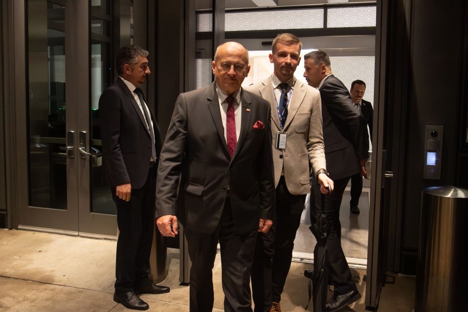 Minister spraw zagranicznych Zbigniew Rau w Nowym Jorku /Andrzej Lange /PAP