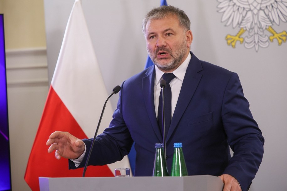 Minister sprawiedliwości, prokurator generalny Waldemar Żurek na konferencji prasowej /Rafał Guz /PAP