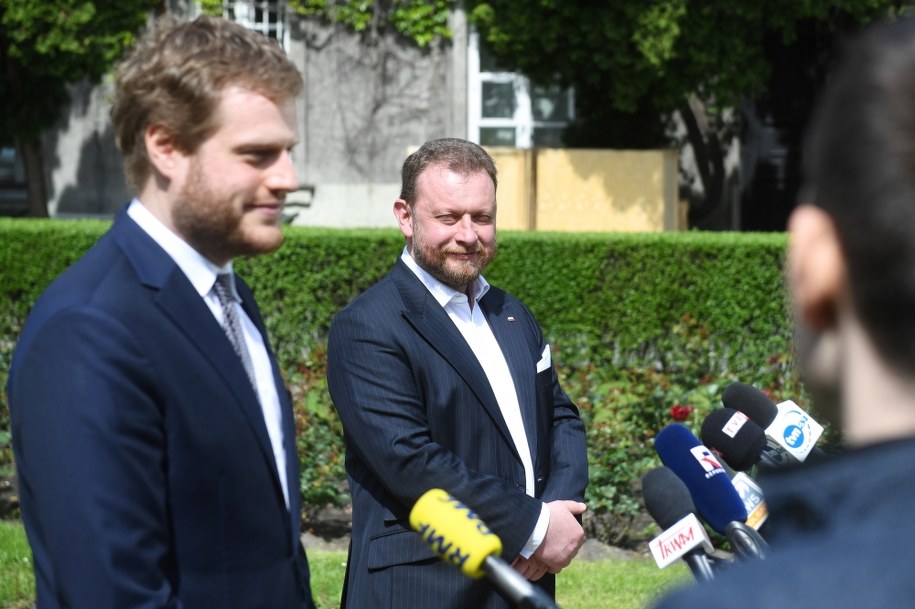 Minister zdrowia Łukasz Szumowski oraz podsekretarz stanu w MZ Janusz Cieszyński / 	Radek Pietruszka   /PAP