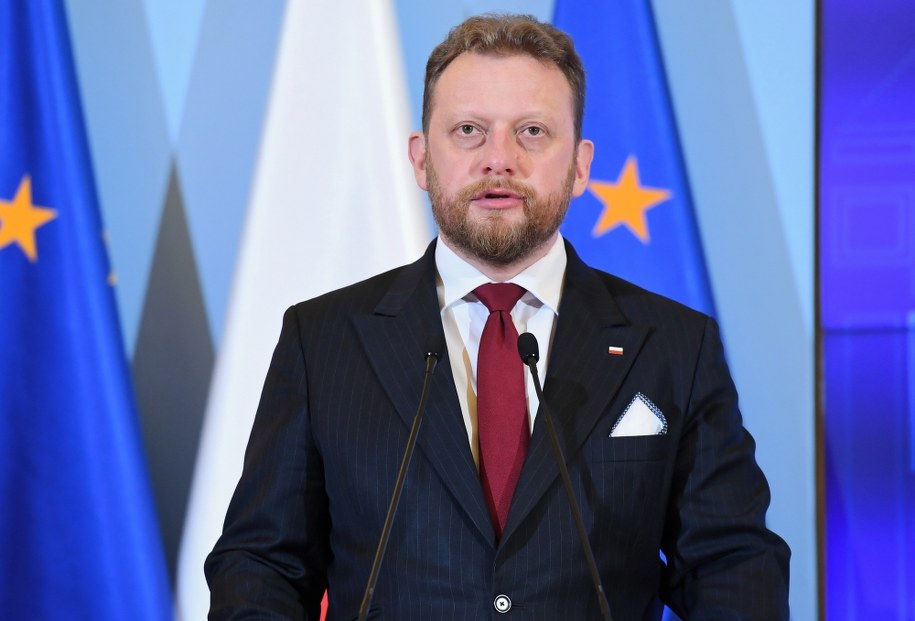 Minister zdrowia Łukasz Szumowski podczas konferencji prasowej w KPRM w Warszawie /Piotr Nowak /PAP