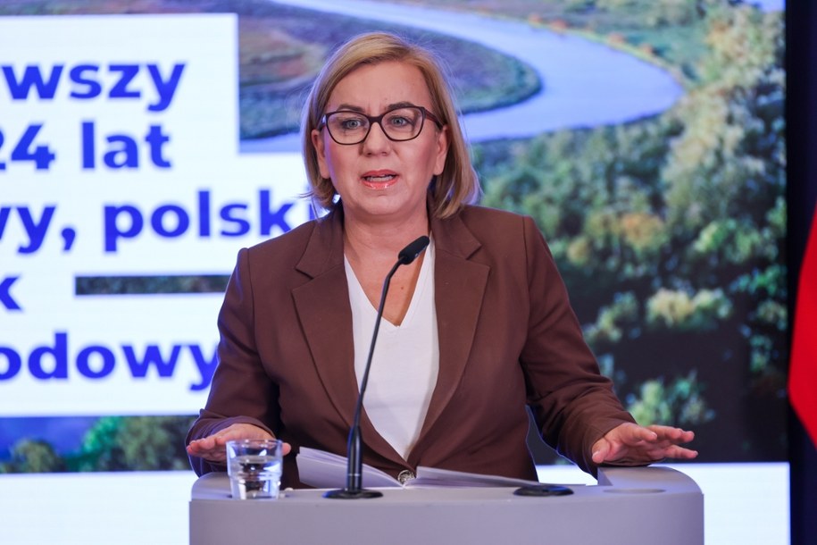 Ministra klimatu i środowiska Paulina Hennig-Kloska. /Albert Zawada /PAP