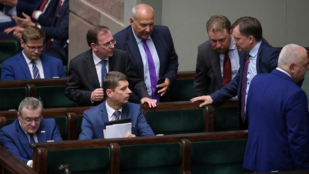 Ministrowie w czasie posiedzenia Sejmu / 	Marcin Obara  /PAP