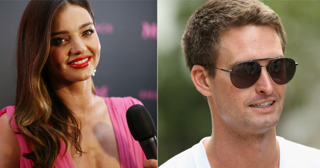 Miranda Kerr i Evan Spiegel /Andreas Rentz, Scott Olson /Getty Images