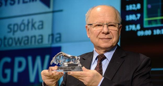 Mirosław Grudzień, prezes Vigo System, w czasie debiutu na GPW /PAP