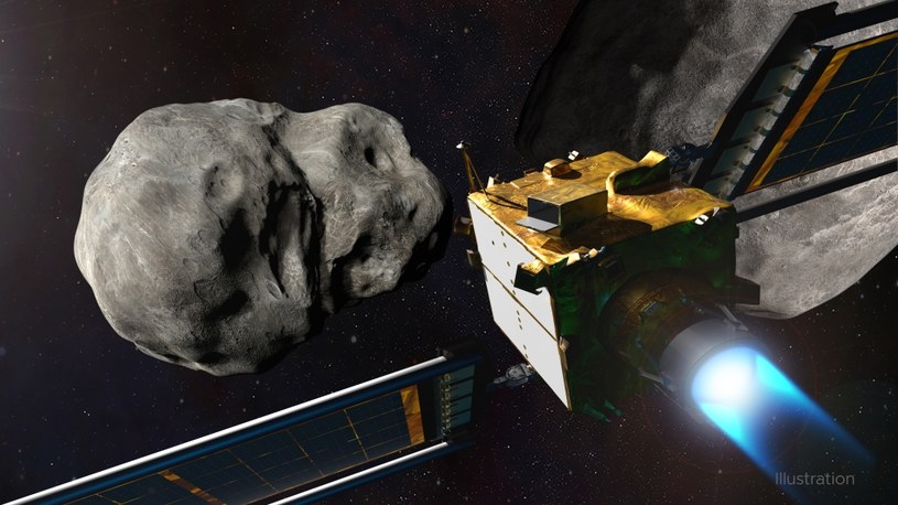 Misja DART polegała na rozbiciu sondy o asteroidę Dimorphos. /NASA/Johns Hopkins APL /materiały prasowe