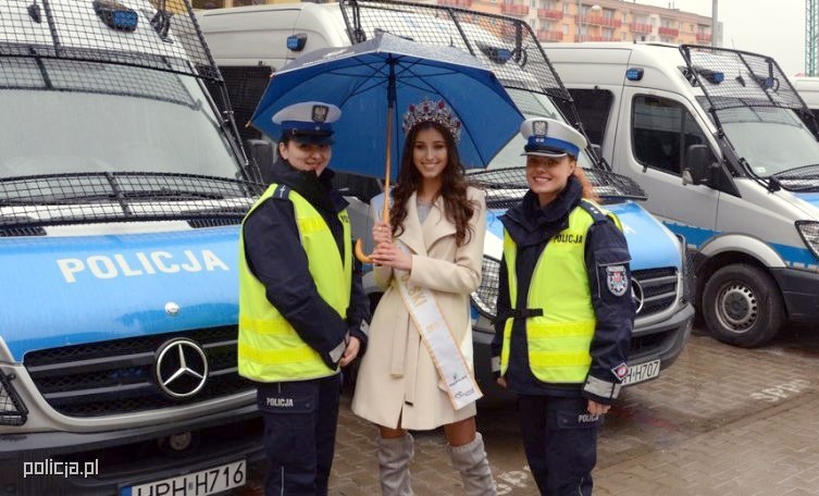 Miss Polski kontrolowała kierowców /Informacja prasowa