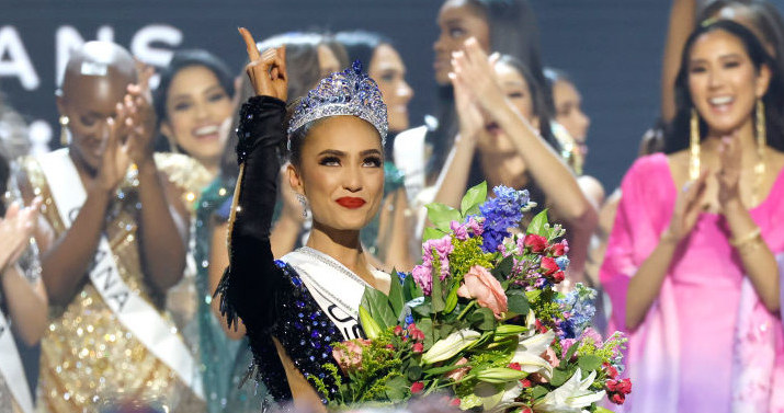 Miss USA R'bonney Gabriel tegoroczna zdobywczyni tytułu Miss Universe /Jason Kempin /Getty Images