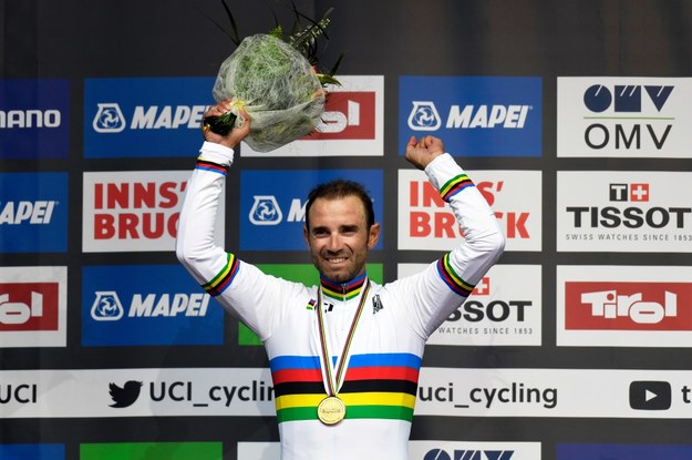 Mistrzem świata w kolarstwie został Alejandro Valverde /CHRISTIAN BRUNA /PAP/EPA