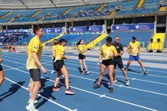 Mistrzowski bieg z Ewą Swobodą na Stadionie Śląskim 