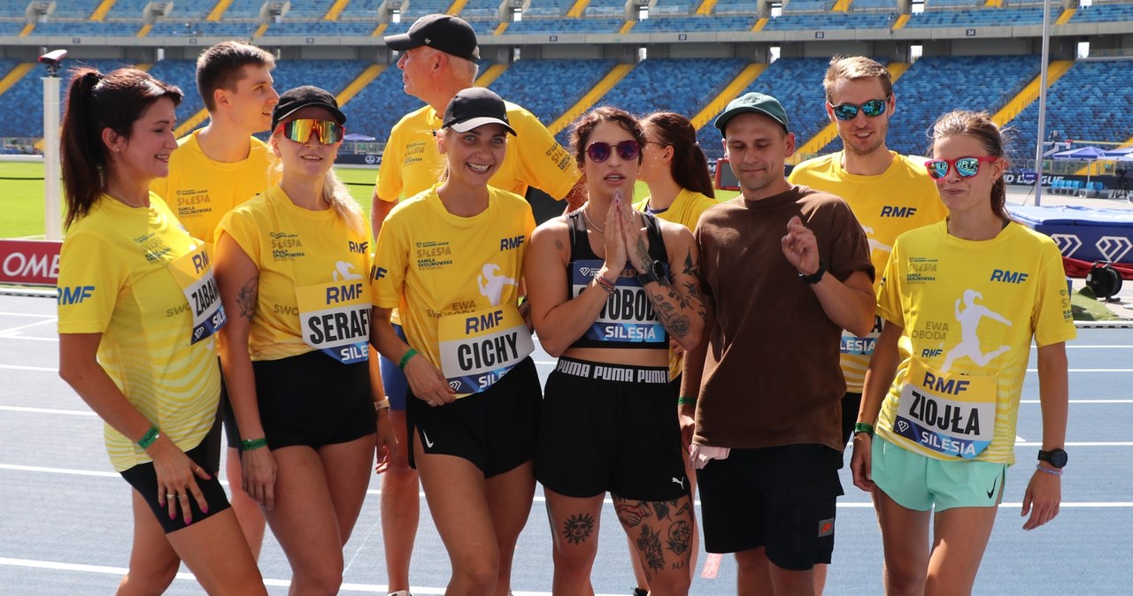 Mistrzowski bieg z Ewą Swobodą na Stadionie Śląskim 