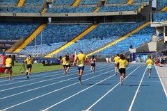 Mistrzowski bieg z Ewą Swobodą na Stadionie Śląskim 