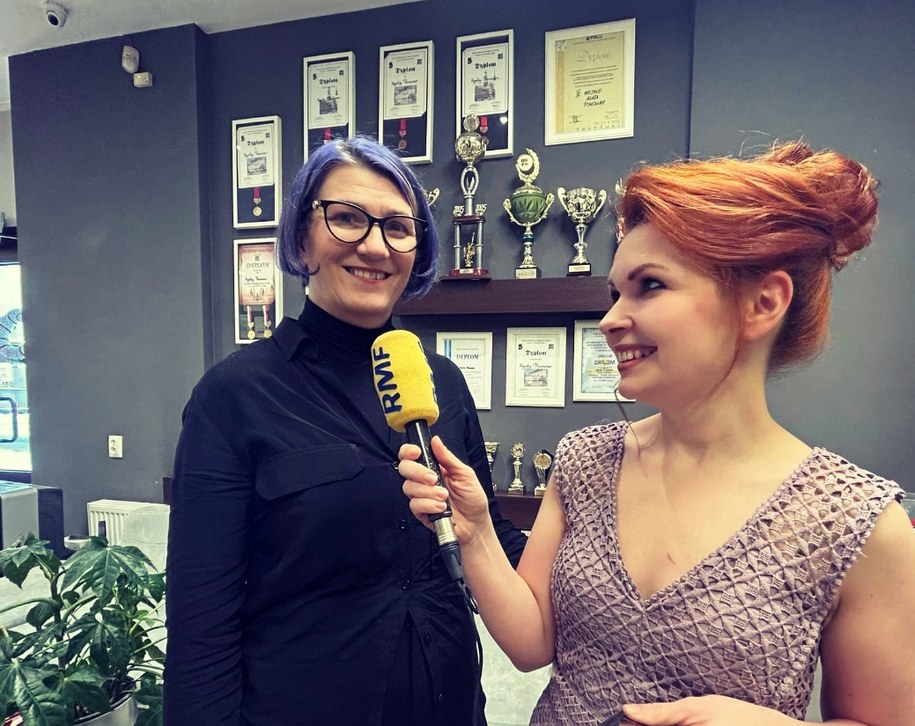 Mistrzyni fryzjerstwa Agata Piwowar i Marlena Chudzio /Karina Kąsek /RMF FM