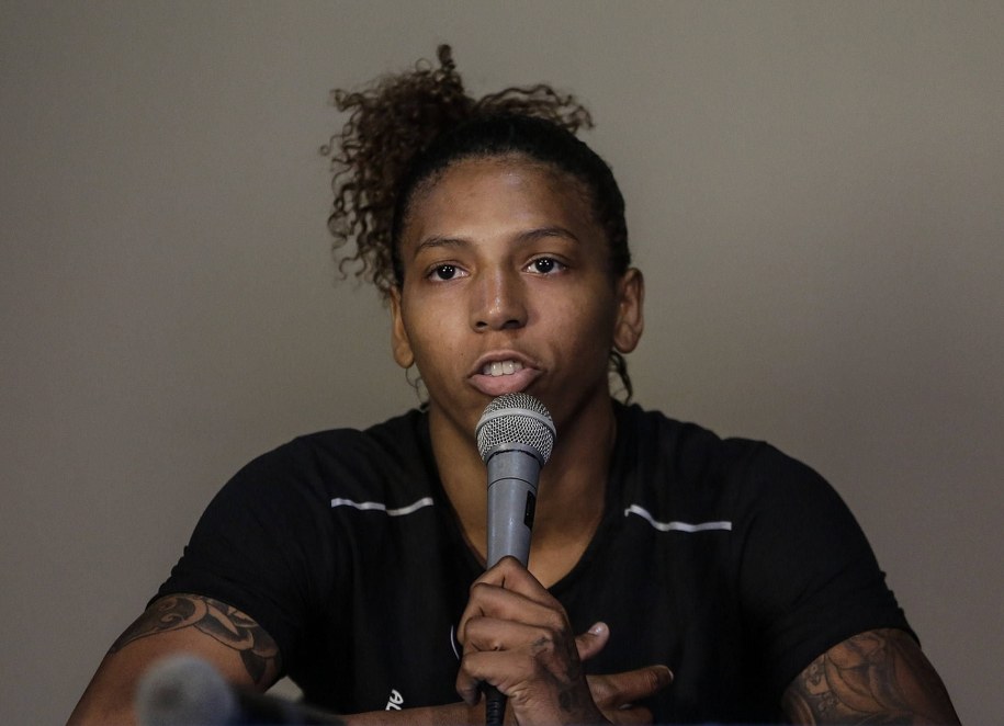 Mistrzyni olimpijska w judo z Rio de Janeiro w kat. 57 kg Brazylijka Rafaela Silva /Antonio Lacerda /PAP/EPA