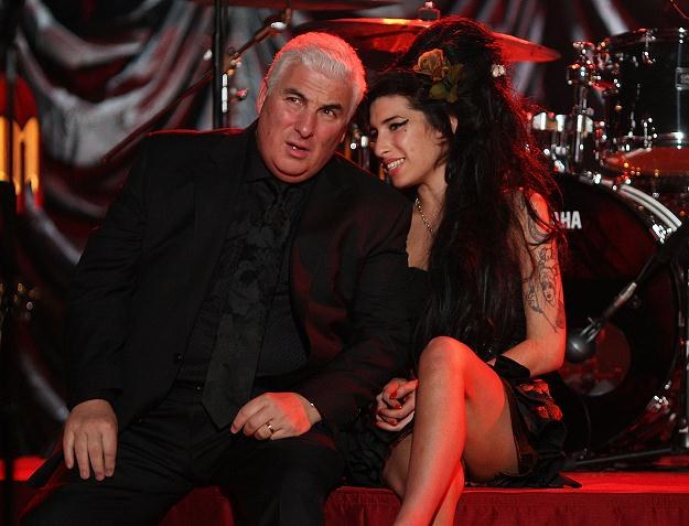 Mitch Winehouse z córką fot. Peter Macdiarmid /Getty Images/Flash Press Media