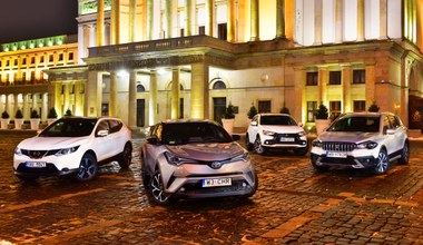 Mitsubishi ASX, Nissan Qashqai, Suzuki SX4 S-Cross, Toyota C-HR - porównanie