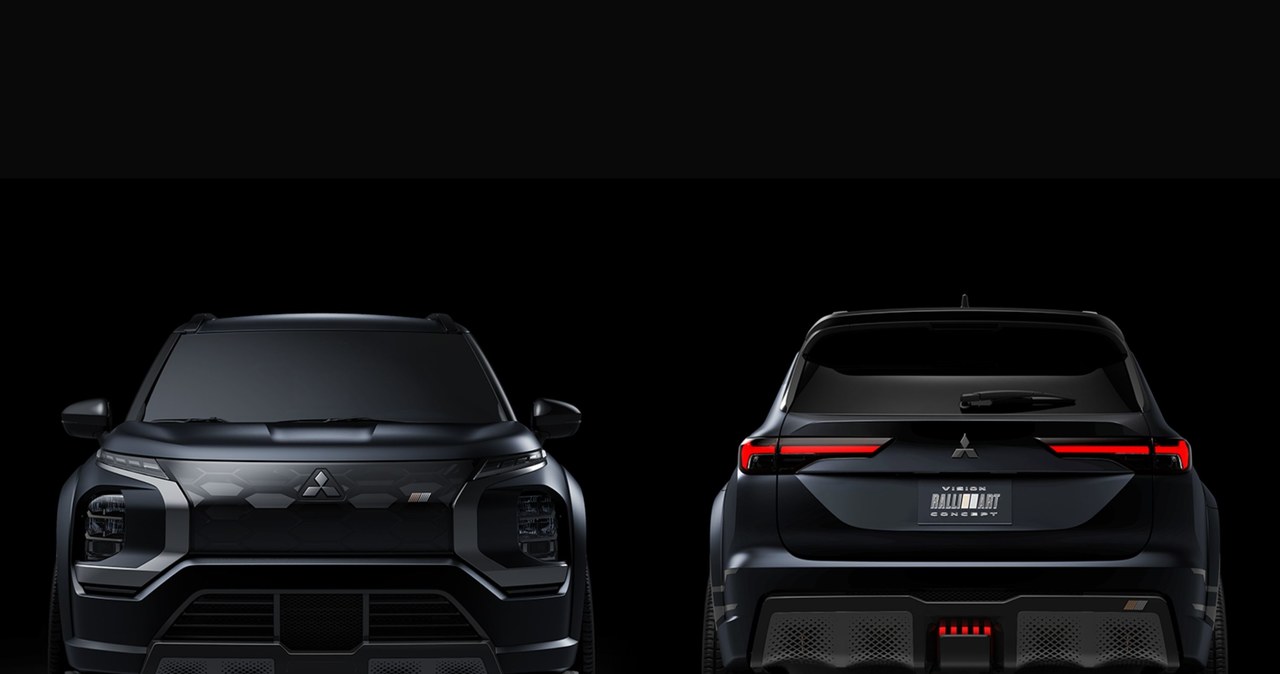 Mitsubishi Vision Ralliart Concept w czarnym matowym kolorze to jedno z premierowych aut  zaprezentowanych w Tokio /Informacja prasowa