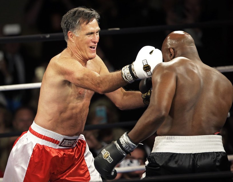Mitt Romney w ringu /AP/FOTOLINK /East News